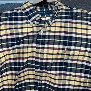 Mens Ralph Lauren polo long sleeve shirt size Large